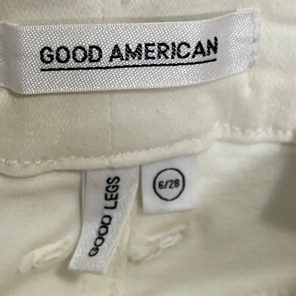 Good American NWT Good Legs‎ Raw Hem White Jeans Size 6/28 - Picture 3 of 12